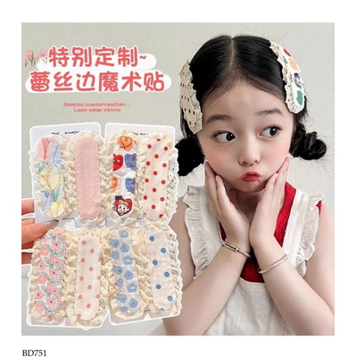 BD751 SET 10 MIẾNG DÁN TÓC MÁI CUTE