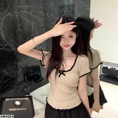 AM4684 ÁO THUN NỮ DỆT KIM NGẮN TAY