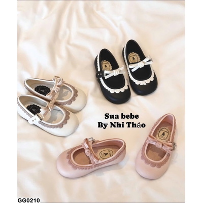 GG0210 GIÀY BỆT ĐÍNH NƠ XINH CHO BÉ