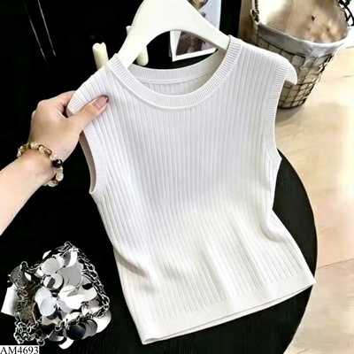 AM4693 ÁO SÁT NÁCH CỔ TRÒN NỮ