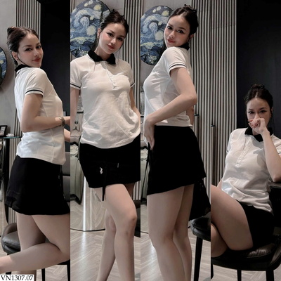 VN1307.07 ÁO POLO CÚC BỌC