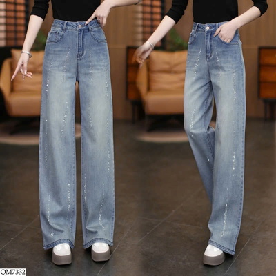 QM7332 QUẦN JEAN SUÔNG BLING CHO NỮ