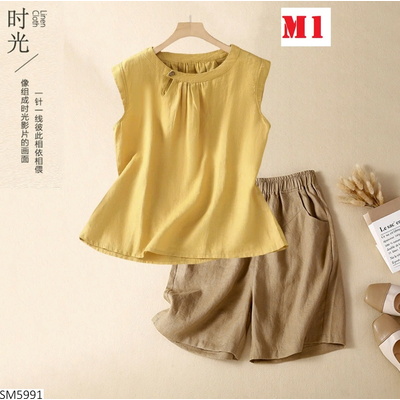 SM5991 BỘ SÁT NÁCH PHỐI QUẦN SHORT CHO NỮ