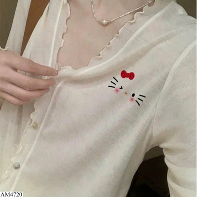 AM4720  ÁO KHOÁC MỎNG KITTY