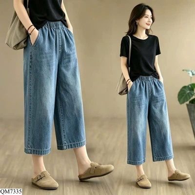 QM7335 QUẦN JEAN LỠ NỮ