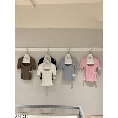 AM4721 ÁO THUN CỔ VUÔNG ÁO THUN CỔ VUÔNG W.G.W.E
