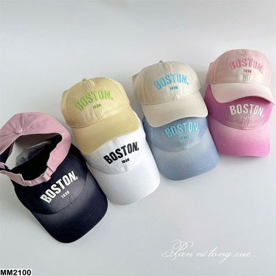 MM2100 MŨ LƯỚI TRAI BOSTON MÀU LOANG