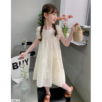V0810 VÁY VOAN CÁNH TIÊN BÉ GÁI SZ ĐẠI