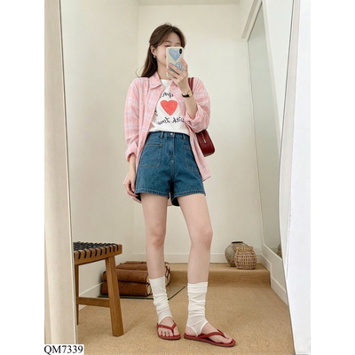 QM7339 QUẦN SHORT JEAN NỮ CATKAISER