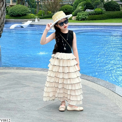 V0812 VÁY CÔNG CHÚA TẦNG BG