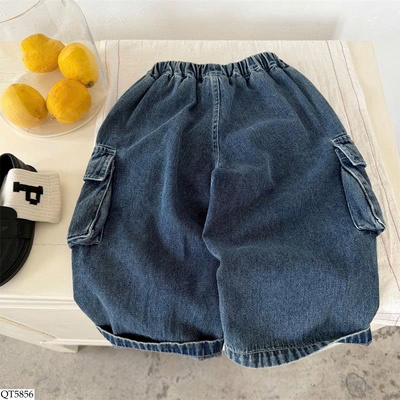 QT5856 QUẦN JEAN TÚI BÊN THÊU SỐ MMY