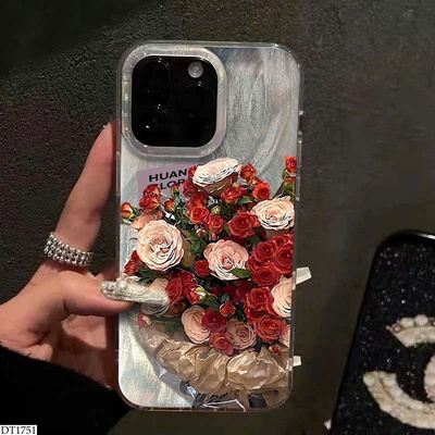 DT1751 ỐP ĐIỆN THOẠI HOA HỒNG