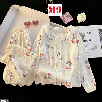 SG3918 BỘ ĐỒ NGỦ DÀI TAY CHO MẸ VÀ BÉ