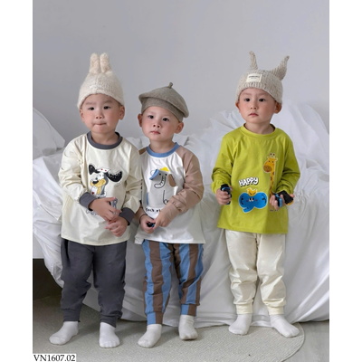 VN1607.02 COMBO 3 BỘ DÀI TAY CHO BÉ
