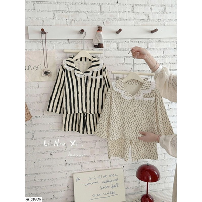 SG3925 BỘ NGỦ PIJAMA MẶC NHÀ CHO BÉ