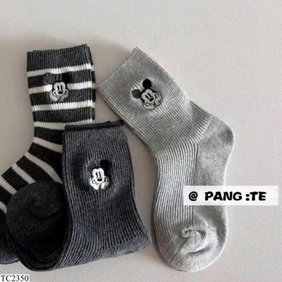 TC2350 SET 9 ĐÔI TẤT COTTON MICKEY CHO BÉ