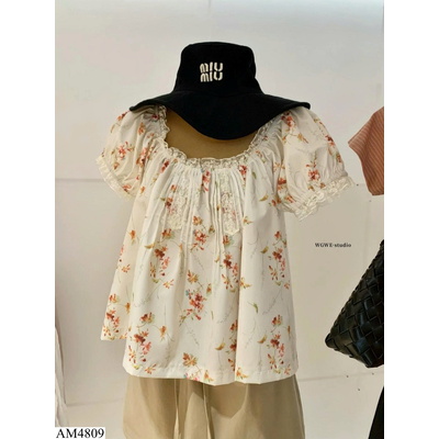 AM4809 ÁO HOA NHÍ TAY BỒNG BABY W.G.W.E