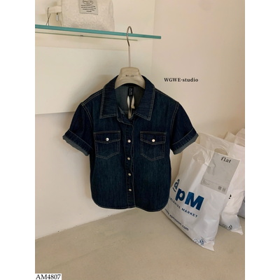 AM4807 ÁO SƠ MI JEAN W.G.W.E