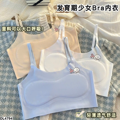 DL4794  SET 4 ÁO LÓT LỤA BĂNG CHO BÉ GÁI MỚI LỚN