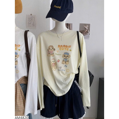 AM4820 ÁO DÀI TAY HÌNH CÚN KEKEZOON