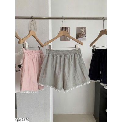 QM7375 QUẦN SHORT NỮ PHỐI REN
