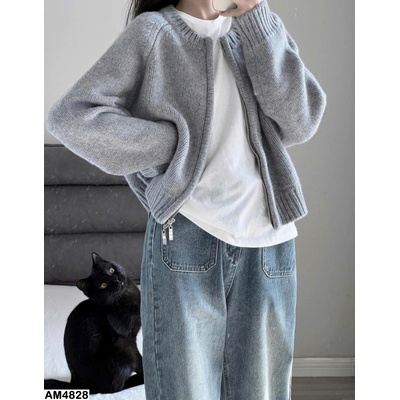 AM4828 CARDIGAN LEN KHÓA KÉO