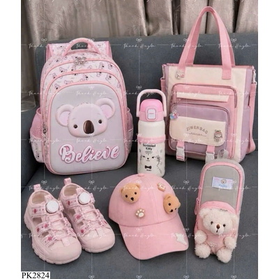 PK2824 SET ĐỒ DÙNG ĐI HỌC CHO BÉ