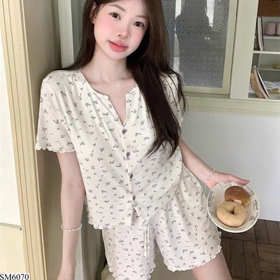 SM6070 SET NGỦ CỘC TAY CÓ ĐỆM NGỰC NỮ