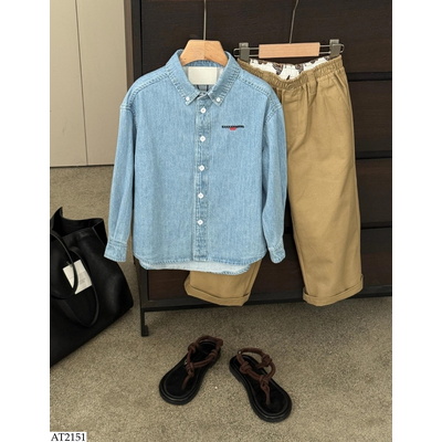 AT2151 SƠ MI DENIM DÀI TAY SZ ĐẠI