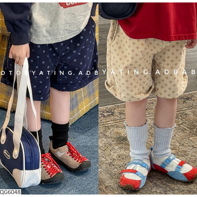 QG6048 QUẦN SHORT NHUNG HỌA TIẾT ADBABY