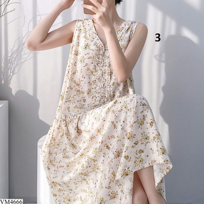VM4666 VÁY NGỦ DÁNG SUÔNG NỮ