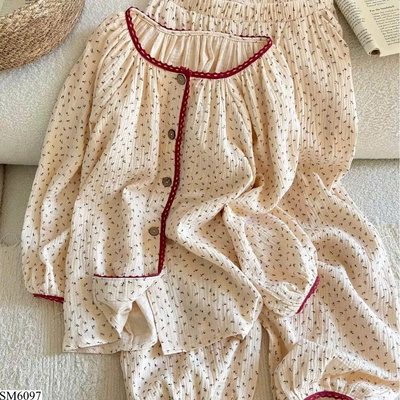 SM6097 BỘ PIJAMA HOA NHÍ