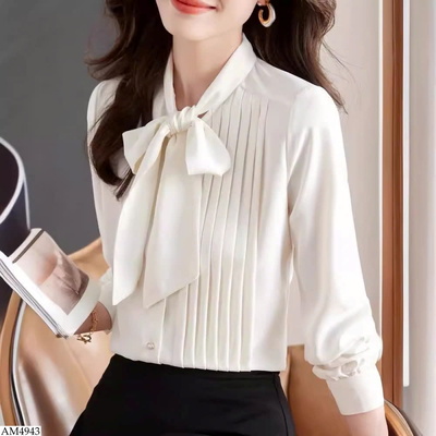 AM4943 ÁO SƠ MI NỮ CỔ NƠ CÔNG SỞ