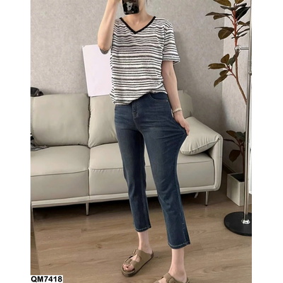 QM7418  QUẦN JEAN LỬNG XẺ GẤU