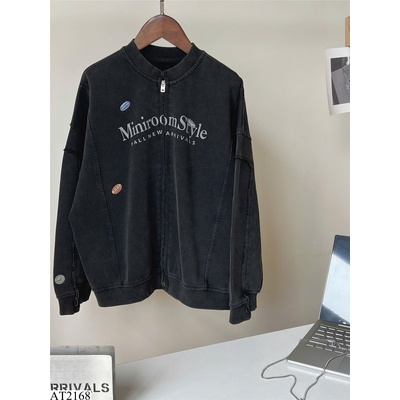 AT2168 ÁO KHOÁC NỈ BOMBER MINIROOMSTYLE UNISEX