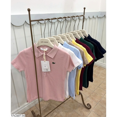 VN2407.04 POLO LEN MỎNG DỆT 9 MÀU JADE MAISON