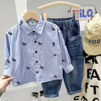 AT2169 ÁO SƠ MI KẺ CHO BT KACADY