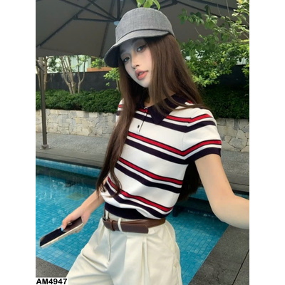 AM4947  ÁO LEN DỆT KIM SỌC