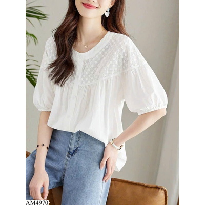 AM4970 SƠ MI TRẮNG THÔ