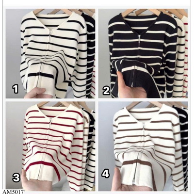 AM5017 ÁO CARDIGAN LEN SỌC