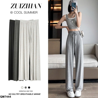 QM7444 QUẦN SUÔNG MỀM ỐNG RỘNG MODAL