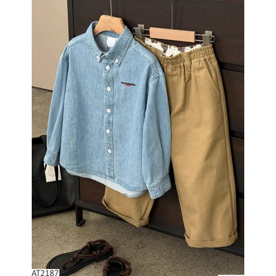 AT2187 ÁO SƠ MI DENIM DÀI TAY SZ ĐẠI