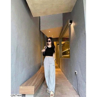 QM7464 QUẦN SUÔNG THỂ THAO NỮ ỐNG RỘNG