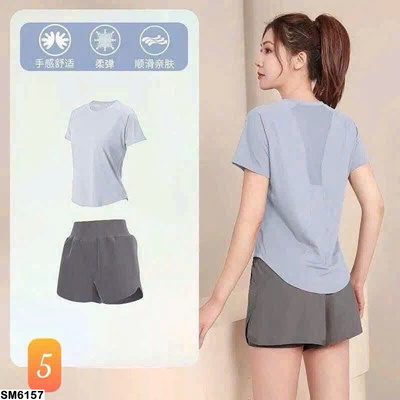 SM6157  SET BỘ THỂ THAO ÁO CỘC TAY QUẦN ĐÙI