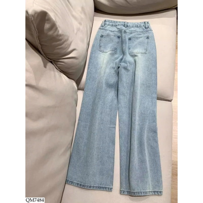 QM7484 QUẦN JEAN ỐNG RỘNG NỮ