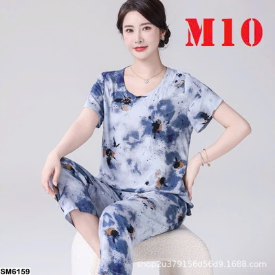 SM6159 BỘ TRUNG NIÊN HỌA TIẾT CHO MẸ