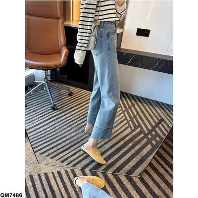 QM7486 QUẦN JEANS ỐNG ĐỨNG NỮ