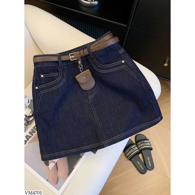 VM4701 CHÂN VÁY JEAN CHỮ A