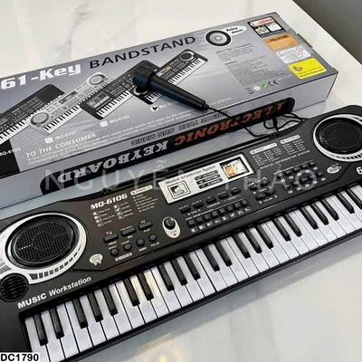 DC1790  ĐÀN PIANO ĐIỆN TỬ KEY..BOARD KÈM MIC & SẠC CHO BÉ