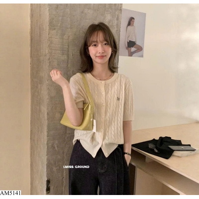 AM5141 ÁO LEN NỮ THÊU CHỮ QC